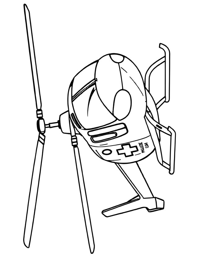 Helicopter ambulance coloring page Helicopter ambulance coloring page